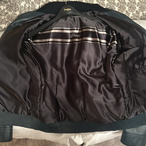 Jaguar green Brioni leather jacket - Picture 2 of 3